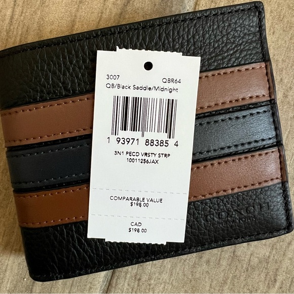 Coach 3 in 1 Wallet with Varsity Stripe - Picture 8 of 8